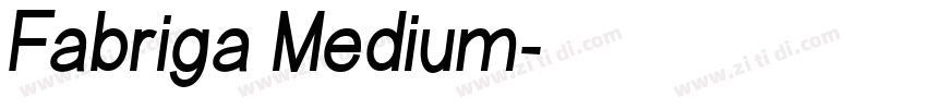 Fabriga Medium字体转换
